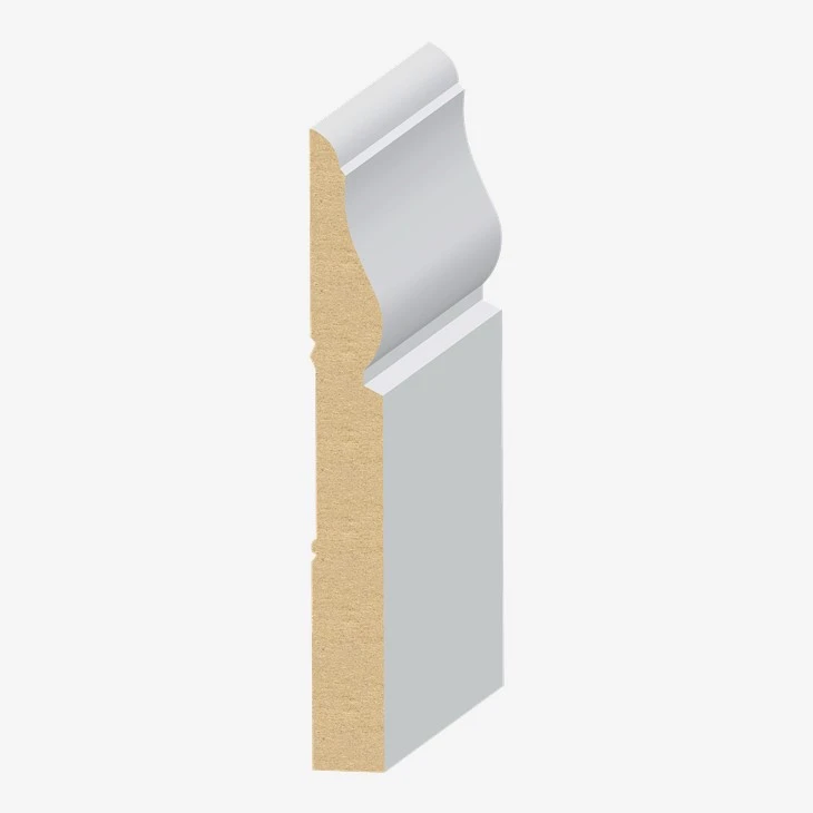 ホワイトプライミング MDF ベースモールディング