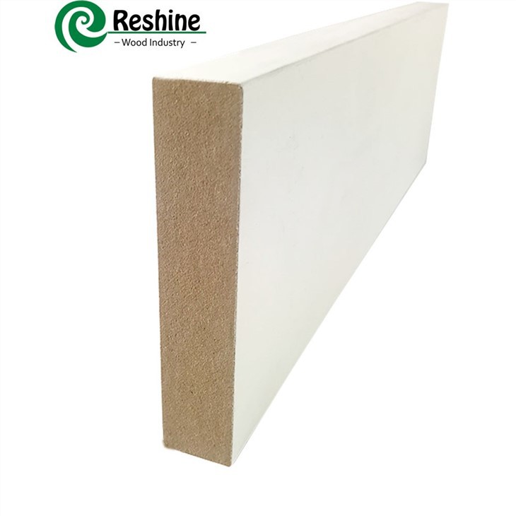 White Primed MDF Baseboard Molding