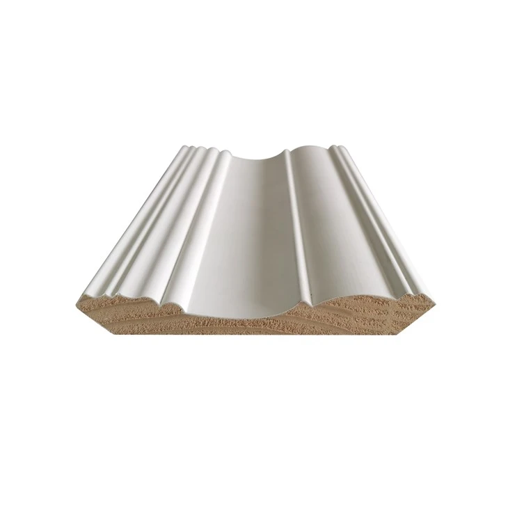 White Primed Pine Trim Crown Moulding Ceiling